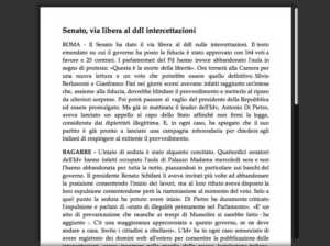 Articolo visualizzato con la funzionalità Reader di Safari