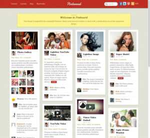 Pinboard tema Pinterest WordPress