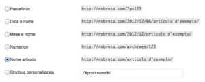 Permalink migliore per WordPress