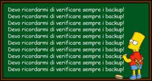 Verificare sempre i backup
