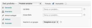 WooCommerce Articoli collegati configurazione
