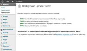 Plugin test Aggiornamenti Automatici WordPress