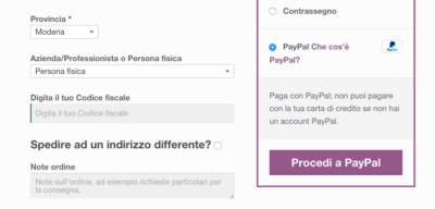 Come modificare il testo Procedi a Paypal nel checkout di WooCommerce