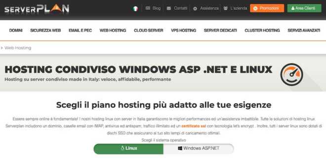 Hosting Serverplan economico